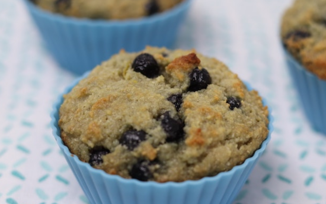 Blueberry Muffins (Gluten-free, Grain-free, No Refined Sugar)