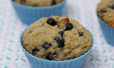 Blueberry Muffins (Gluten-free, Grain-free, No Refined Sugar)